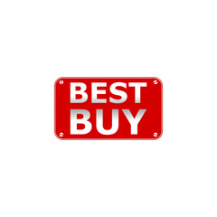 Best buy sign icon isolated on transparent background