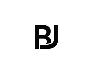 BJ LOGO DESIGN VECTOR TEMPLATE