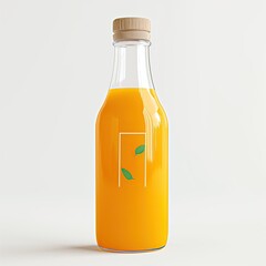 Juice bottle mockup