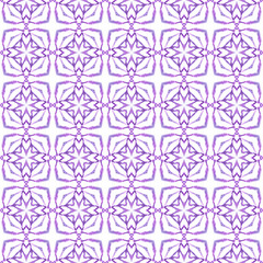 Mosaic seamless pattern. Purple captivating boho chic summer design. Textile ready emotional print, swimwear fabric, wallpaper, wrapping. Hand drawn green mosaic seamless border.