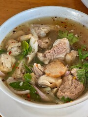 chicken noodle soup with rice