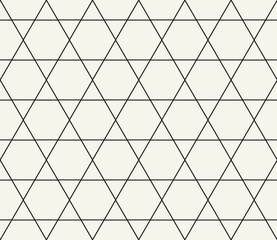 Vector seamless pattern. Repeating geometric elements. Stylish monochrome background design.