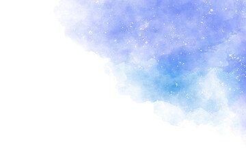 青色の水彩背景