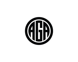 AGA LOGO DESIGN VECTOR TEMPLATE