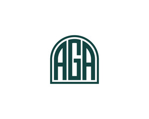 AGA LOGO DESIGN VECTOR TEMPLATE