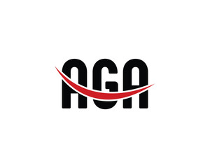 AGA LOGO DESIGN VECTOR TEMPLATE