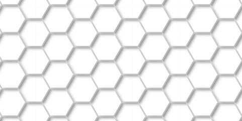Background with hexagons . Abstract background with cell. white texture background . hexagon abstract background. Surface polygon pattern with glowing hexagon paper texture and futuristic business.