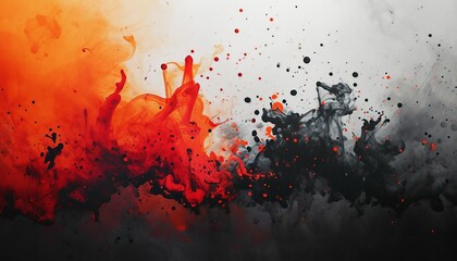 Highlight the dynamic and organic textures of ink splatters, perfect for projects that demand a bold and energetic background