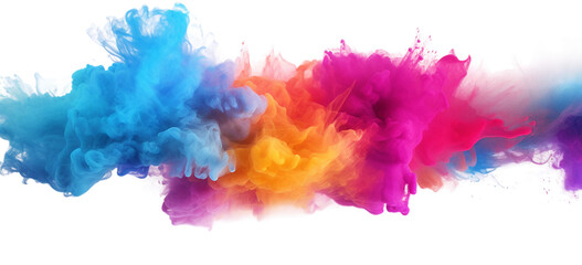 Holi Colorful powder explosion