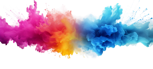 Holi Colorful powder explosion