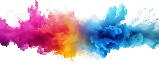 Kissenbezug Holi Colorful powder explosion © Shanila