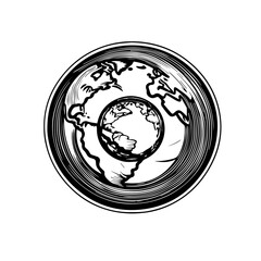 globe icon vector