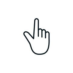 Hand click ,finger pointer icon vector logo design template