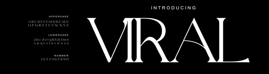 Alphabet font. Typography decorative elegant  lettering for logo. for design .vector illustration. stock image