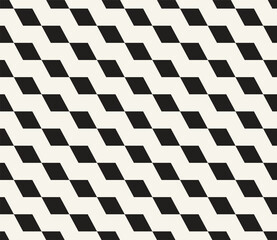 Vector seamless pattern. Repeating geometric elements. Stylish monochrome background design.