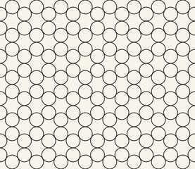 Vector seamless pattern. Repeating geometric elements. Stylish monochrome background design.