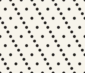 Vector seamless pattern. Repeating geometric elements. Stylish monochrome background design.