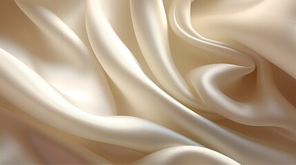 Obraz premium beige silk fabric texture. Satin Background