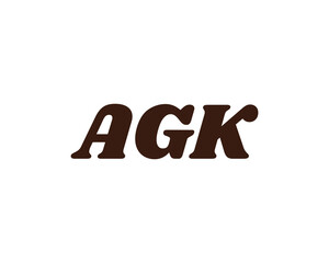 AGK LOGO DESIGN VECTOR TEMPLATE