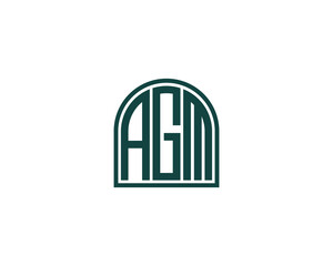 AGM LOGO DESIGN VECTOR TEMPLATE