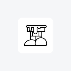 Chimney black outline icon outline icon, pixel perfect