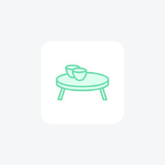 Coffee Table color outline icon outline icon, pixel perfect