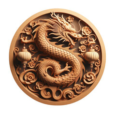 the Chinese New Year with Dragon Icon and symbol in Chinese culture