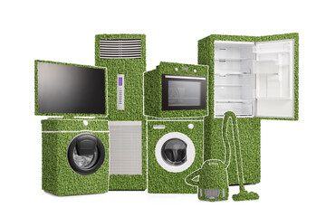 Energy efficient appliances made of grass