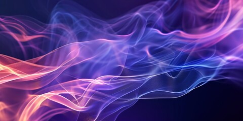 Fototapeta premium abstract positive purple desktop wallpaper made of lines and curves