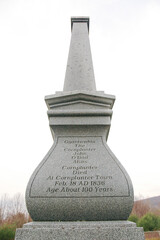 The Grave of Seneca Nation leader Chief Cornplanter Monument in Allegheny National Forest, USA