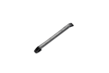 Single staple with drop shadow isolated on white background