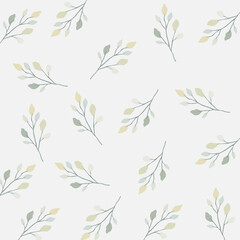seamless pattern with leaves or flowers. vector illustration
