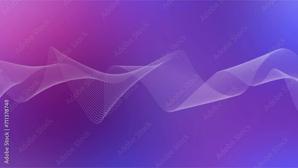Poster 4k abstract wave animation, waveform background color changing wallpaper