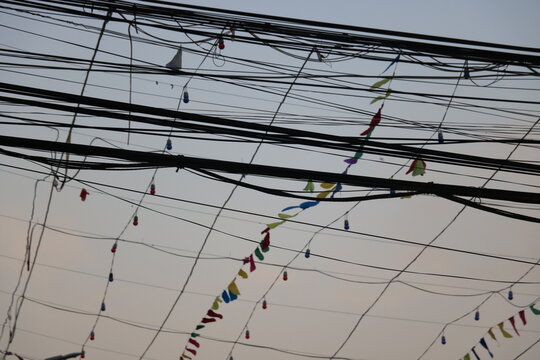 lines on the sky