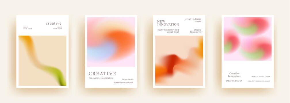Abstract gradient poster template. Modern Covers Design. Mesh gradient background design. Trendy front page design for Banner, Poster, Flyer, Invitation and Annual Report