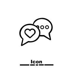 Bubble chat icon in white colour