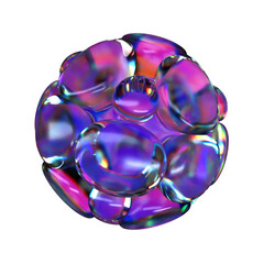 3D Cluster Balloon Illustration