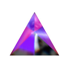 3D Solid Triangle Illustration