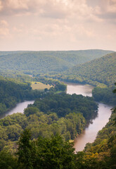 Allegheny National Forest Overlook of the Allegheny River in Pennsylvania