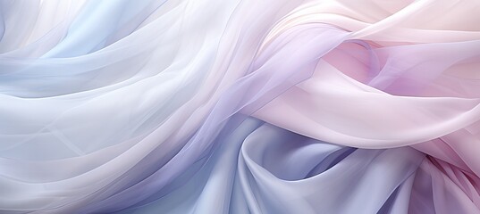 Obraz premium Tranquil and soothing abstract background pattern with gentle folds in calm pastel color tones