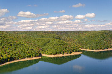 Fototapeta premium Allegheny National Forest Overlook of the Allegheny River in Pennsylvania