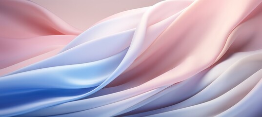 Serene and tranquil abstract pastel background with delicate folds and calming color tones