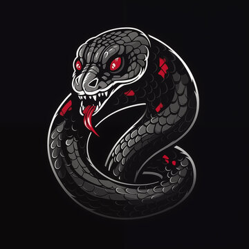 Cobra Crest: Majestic Serpent Logo Illustration