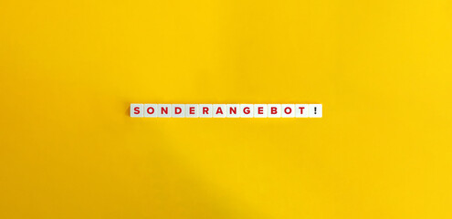 Sonderangebot. Special Offer in German Language.