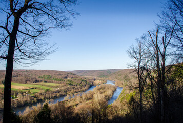 Obraz premium Allegheny National Forest Overlook of the Allegheny River in Pennsylvania