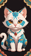 organic lines abstract wallpaper background design Sky Clouds Mobile Wallpaper Layout Purple and yellow soap bubbles in paint create abstract design suitable for a colorful background generative ai