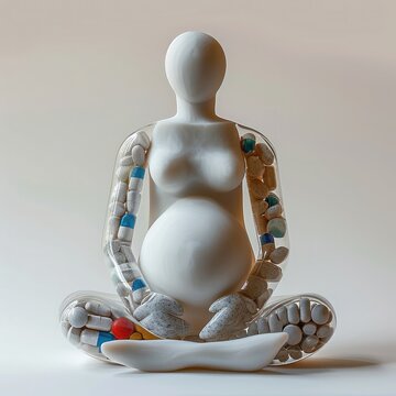  MORE AMBIGUOUS, ANDROGYNOUS FIGURE SMOOTHED AND ROUNDED WITH BELLY, LITTLE FLOATING PRESCIPTION PILLS