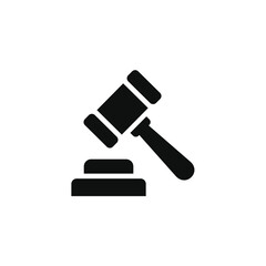 Gavel icon isolated on transparent background