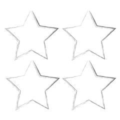 Star vector icons. Set of star symbols isolated