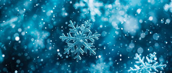 Fototapeta na wymiar Ice snowflakes background.Crystal frozen particles. wintertime mockup. Generative ai. 